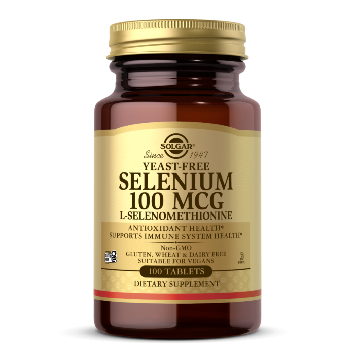 Solgar Yeast-Free Selenium 100 mcg, 100 Tablets
