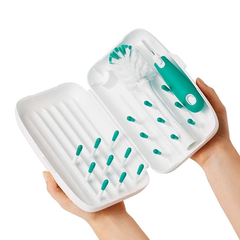 oxo tot on-the-go drying rack with bottle brush