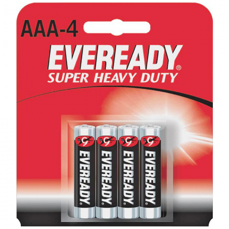 Eveready Super Heavy Duty Batteries AAA 4 ea (1 Pack)