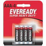 Eveready Super Heavy Duty Batteries AAA 4 ea (1 Pack)