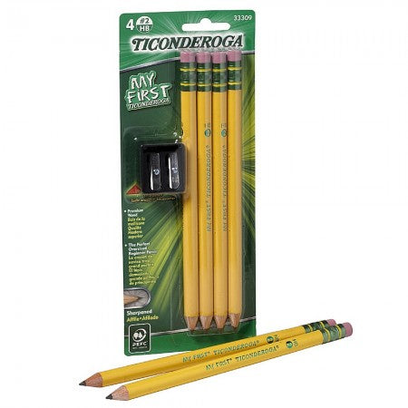 Ticonderoga My First #2 Pencils Kit with Sharpener 4 ea (1 Pack)