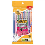 Bic Xtra-Sparkle Medium Mechanical Pencil 0.07 mm, Assorted Colors 10 ea (1 Pack)