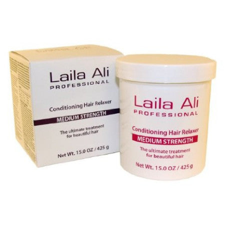 Laila Ali Medium Strength Conditioning Hair Relaxer Kit, 15 oz (1 Pack)