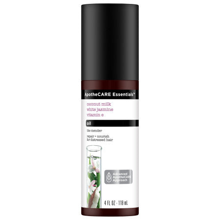 ApotheCARE Essentials The Mender Hair Oil Coconut Milk, White Jasmine, Vitamin E 4 oz (1 Pack)