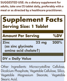 Solgar Chelated Zinc, 100 Tablets - Zinc for Healthy Skin - Supports Cell Growth & DNA Formation - Exerts Antioxidant Activity - Supports A Healthy Immune System - Non GMO, Gluten Free - 100 Servings