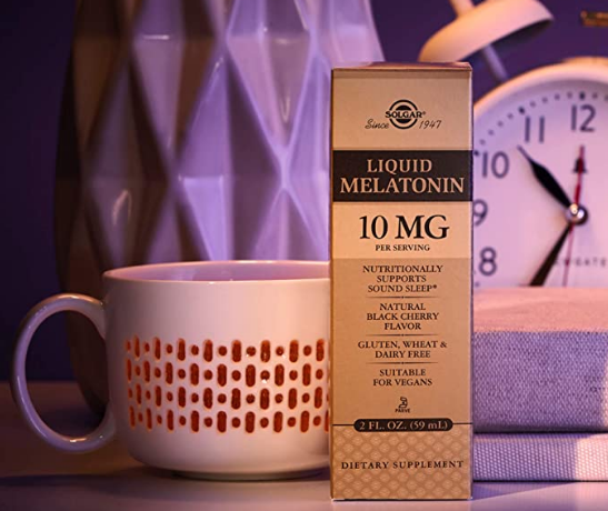 Solgar Liquid Melatonin 10 mg, Natural Black Cherry Flavor - 2 oz, 2 Pack - Supports Sound, Quality Sleep - Helps Normal Circadian Rhythm - Great for Jet Lag - Vegan, Gluten Free - 118 Total Servings