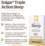 Solgar Triple Action Sleep, 30 Tri-Layer Tablets - Time-Release Melatonin & L-Theanine Plus Herbal Blend - Helps You Relax, Fall Asleep Fast - Non-GMO, Gluten Free - 30 Servings