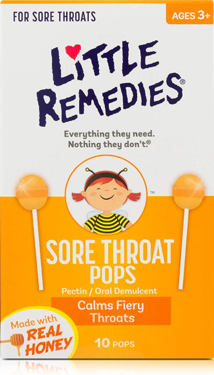 Little Remedies Sore Throat Pops, 10 Count