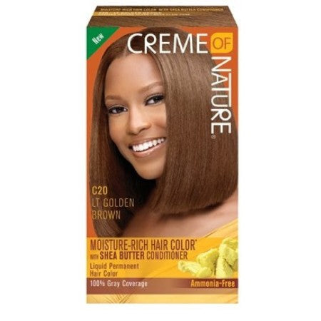 Creme of Nature Liquid Hair Color, Golden Brown 7 oz (1 Pack)