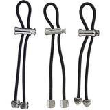 Pulleez Ponytail Holder Gift Set of 3 Knot/Nugget/Heart Metal Charm Collection in Organza Bag (Silver), No Hair Breakage, No Bumps, Hair Accessory (1 Pack)