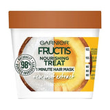 Garnier Fructis Nourishing Treat 1 Minute Hair Mask + Coconut Extract 3.4 oz (1 Pack)