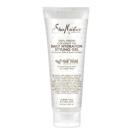 Shea Moisture 100% Virgin Coconut Oil Daily Hydration Styling Gel, 8 oz  (1 Pack)