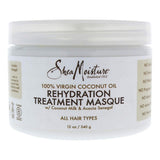 Shea Moisture 100% Virgin Coconut Oil Rehydration Treatment Masque for Unisex Masque, 12 oz (1 Pack)