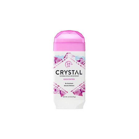 Crystal Solid Stick Unscented Crystal Body Deodorant, 2.5 oz (1 Pack)