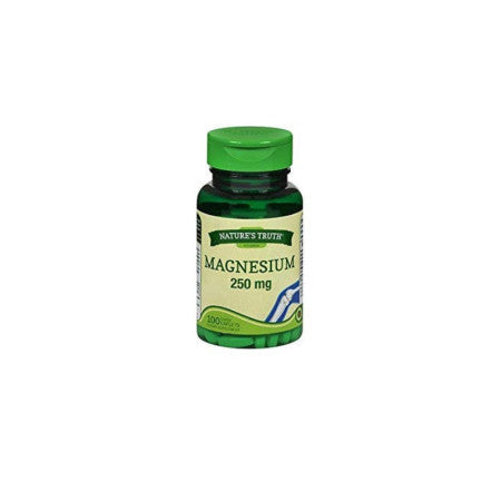 Nature's Truth Magnesium 250 mg Dietary Supplement, 100 ea  (1 Pack)