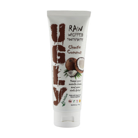 UGLY by nature Chaotic Coconut Toothpaste 4  oz (1 Pack)