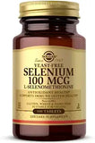 Solgar Yeast-Free Selenium 100 mcg, 100 Tablets - Supports Antioxidant & Immune System Health - Non-GMO, Vegan, Gluten Free, Dairy Free, Kosher - 100 Servings