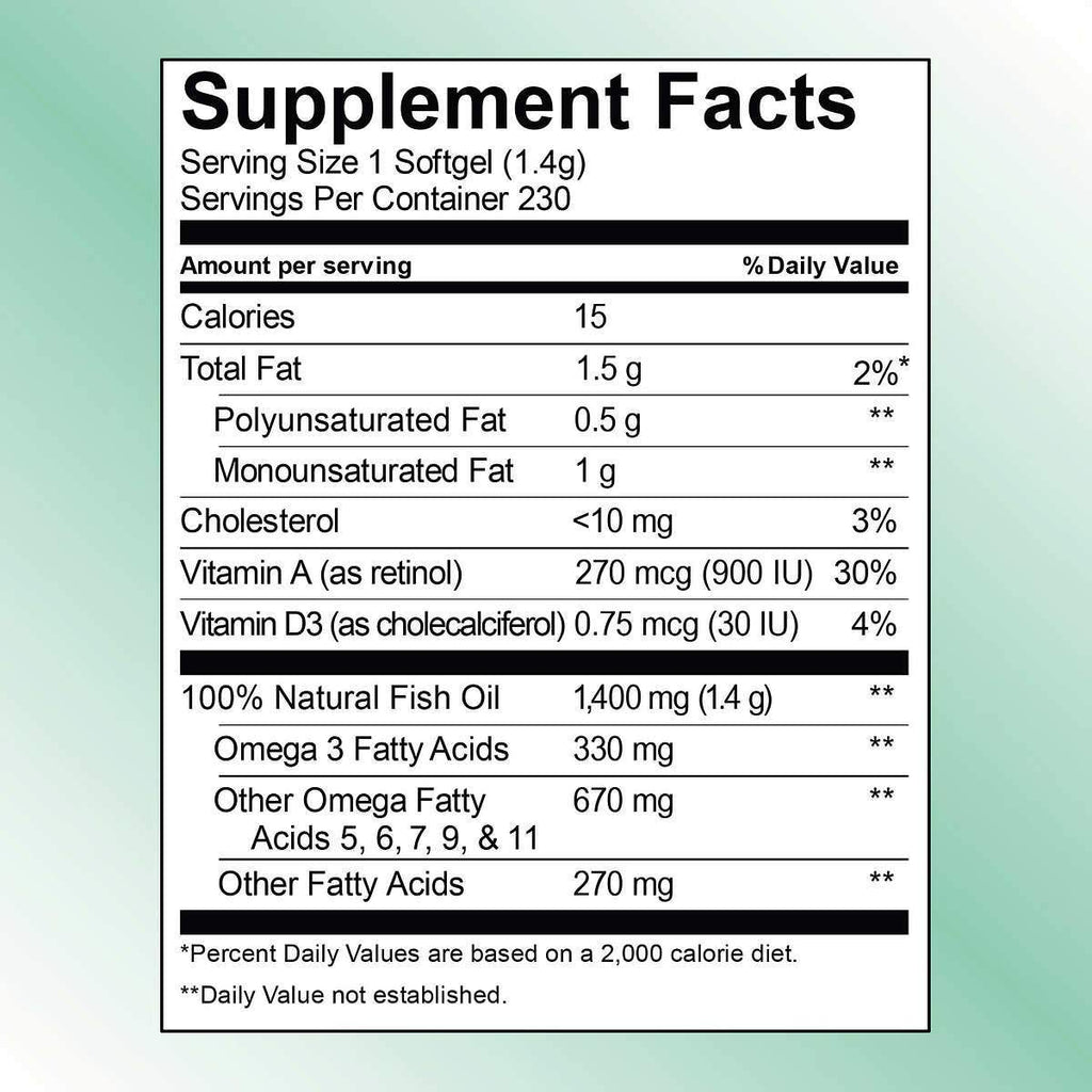 Kirkland Signature Kirkland Signature Wild Alaskan Fish Oil 1400 mg Dietary Supplement (Netcount 230 Soft Gels)  230Count