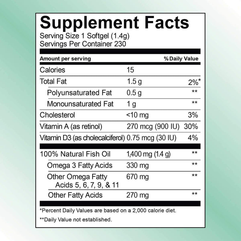 Kirkland Signature Kirkland Signature Wild Alaskan Fish Oil 1400 mg Dietary Supplement (Netcount 230 Soft Gels)  230Count