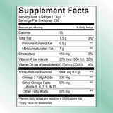 Kirkland Signature Kirkland Signature Wild Alaskan Fish Oil 1400 mg Dietary Supplement (Netcount 230 Soft Gels)  230Count