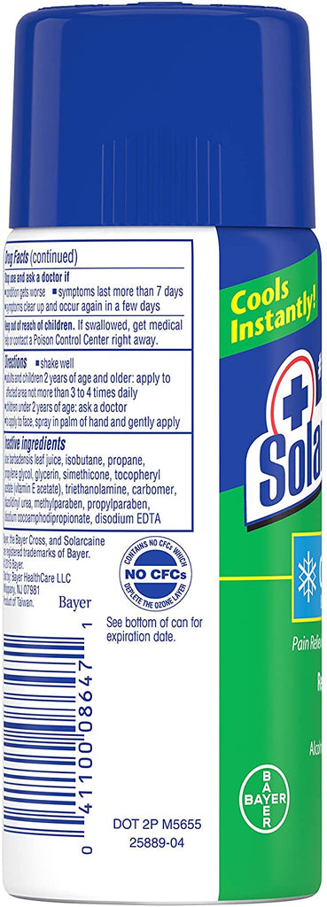 Solarcaine Cool Aloe Sunburn Relief Spray, 4.5 Ounces Each (Pack of 2)