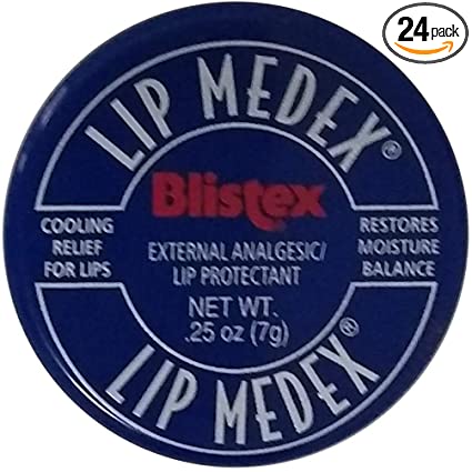 Blistex Lip Medex External Analgesic/Lip Protectant (NET WT. 0.25oz, 7g) 24PACK