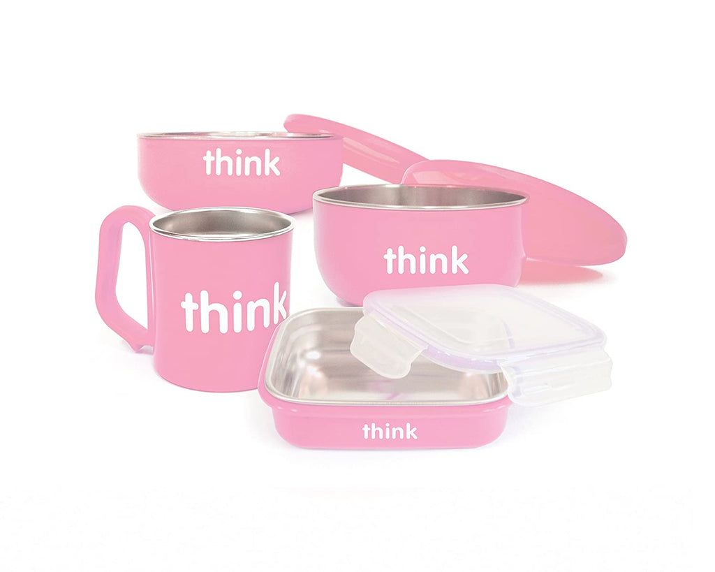 Thinkbaby Complete BPA Free Feeding Set (Light Pink)