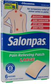 Salonpas Pain Relief Patch Large