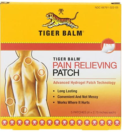 Tiger Balm Pain Relieving Patch, 5 Count