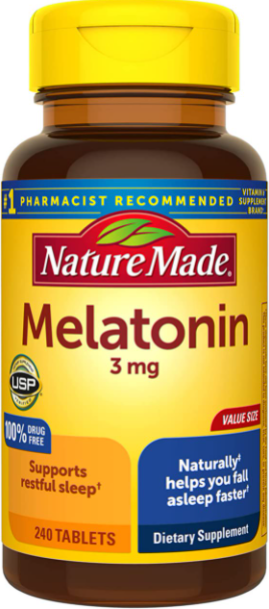 Nature Made Melatonin 3 mg, (240 Tablets)