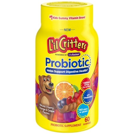 L'il Critters Probiotic Gummies, Cherry, Orange & Grape, 60 ea (1 Pack)