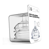 Comotomo Baby Bottle Silicone Replacement Nipples (6 Pack): Fast Flow (6+ Months)