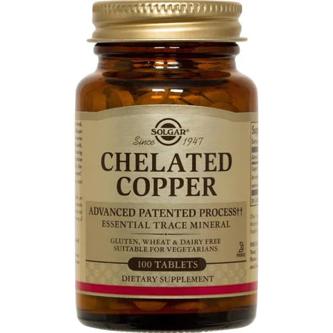 Solgar Chelated Copper 100 Tablets