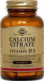 Solgar Calcium Citrate with Vitamin D3 - 60 Tablets