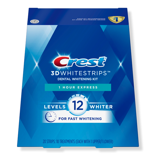 Crest 3D Whitestrips 1 Hour Express Dental Whitening Kit