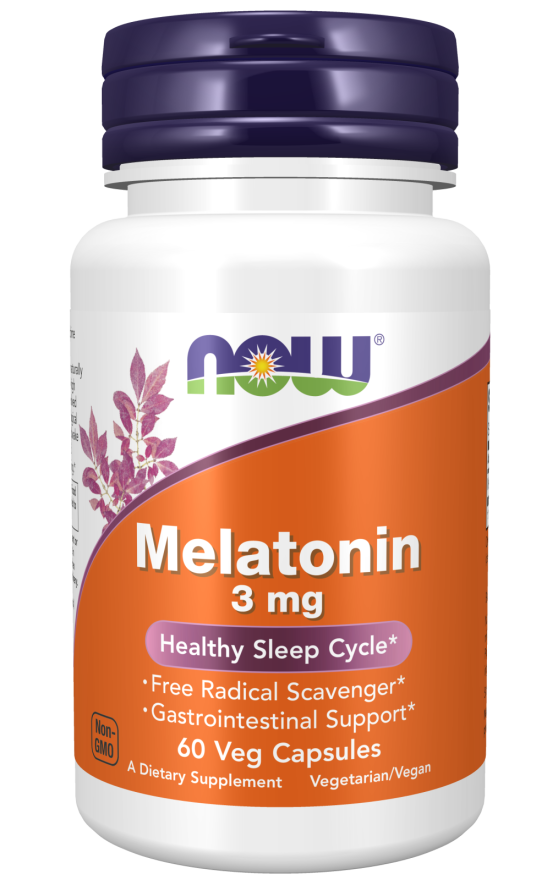 Now Melatonin 3 mg Veg Capsules