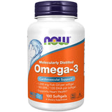NOW Foods Omega-3 Molecularly Distilled 1000 MG (100 Softgels)