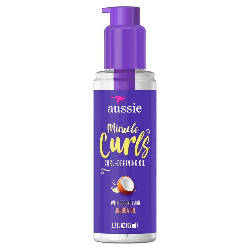 Aussie Miracle Curls Coconut Curl-Defining Oil, 3.2 fl oz