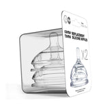 Comotomo Baby Bottle Silicone Replacement Nipples (6 Pack): Fast Flow (6+ Months)