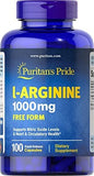 Puritan's Pride L-arginine 1000 Mg Capsules, 100 Count, White