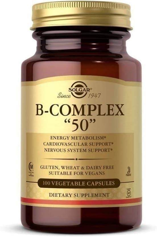 Solgar B-Complex “50”, 100 Vegetable Capsules