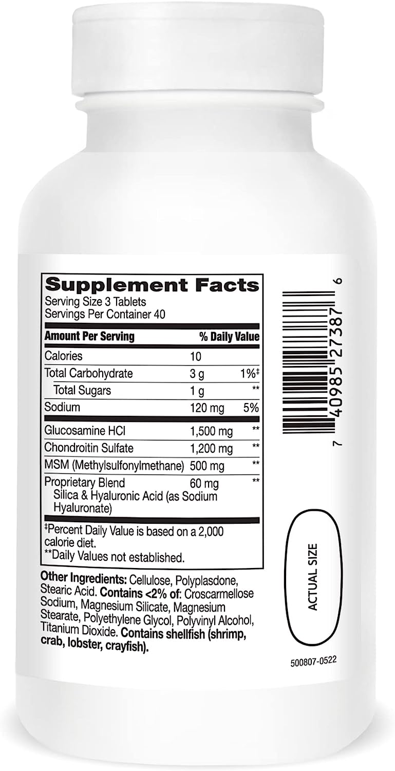 21st Century Glucosamine and Chondroitin Plus Tablets, 120 Count