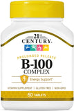 21st Century B 100 Complex Prolonged Release Caplets, 60 Count