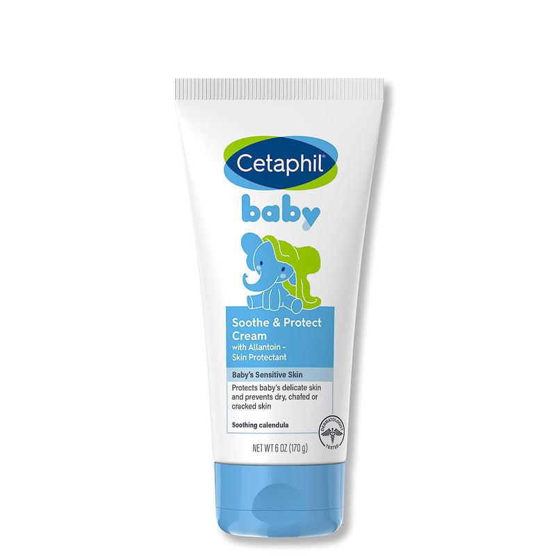 Cetaphil Baby Soothe & Protect Cream with Allantoin Skin Protectant, 6 oz