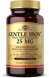 Solgar Gentle Iron (Iron Bisglycinate) 25 mg - 180 Vegetable Capsules