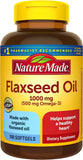 Nature Made Flaxseed Oil 1000 mg, 180 Softgels