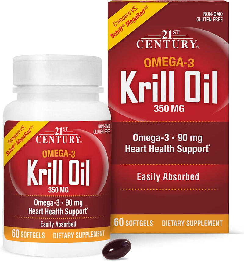21st Century Krill Oil 350 Milligrams 60 Sgels