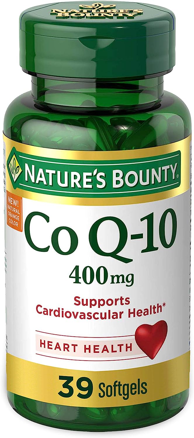 Nature's Bounty CoQ10 , Dietary Supplement, Supports Heart Health, 400mg, 39 Softgels