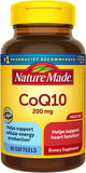 Nature Made CoQ10 200mg, Dietary Supplement for Heart Health Support, 80 Softgels