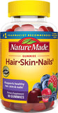 Nature Made Hair Skin and Nails with Biotin 2500 mcg, Dietary Supplement for Healthy Hair, Skin & Nails Support, 90 Gummies